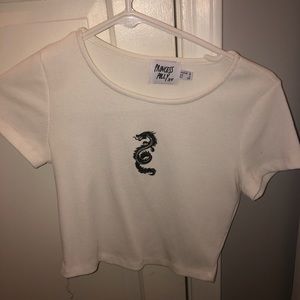 princess poly crop top